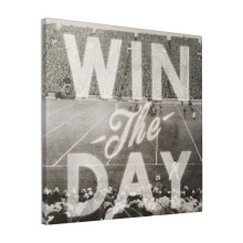 Canvas Print Only Win The Day Wall Art Poster Room Decor 18x18 inch No Frame