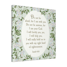 Canvas Print Only ISAIAH 4110 (FLORAL) Wall Art Poster Room Decor 18x18 inch No Frame