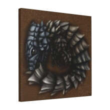 Canvas Print Only Girdled Armadillo Lizard Wall Art Poster Room Decor 18x18 inch No Frame