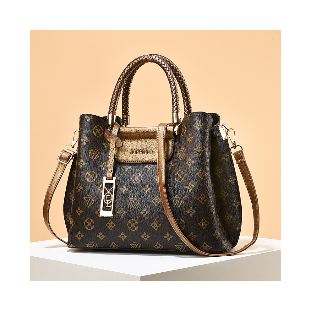 Rywolt (Coffee Gold) Womens Handbag Shoulder Bag Fashionable Accessorie Large Capacity Portable