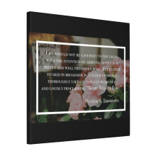 Canvas Print Only Hunter S. Thompson Quote Wall Art Poster Room Decor 18x18 inch No Frame