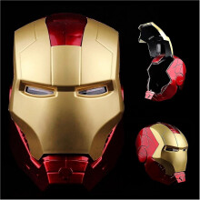 Avengers Iron Man Adults Kids Helmet Mask Youth Superheros Full Face Masks Christmas Carnival Eyes With Led Light Electronic Headcowl Luminous Facemas