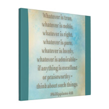 Canvas Print Only Think On These Things Wall Art Poster Room Decor 18x18 inch No Frame