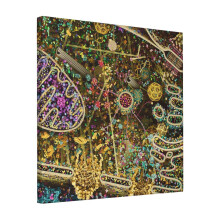 Canvas Print Only Most Detailed Model Of A Human Cell To Date Wall Art Poster Room Decor 18x18 inch No Frame