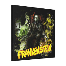 Canvas Print Only Frankenstein Wall Art Poster Room Decor 18x18 inch No Frame