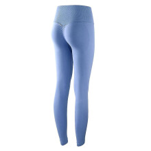 (Ice Blue, L) Women's Seamless Leggings Tummy Control Peach Butt Lift High Waist Yoga Fitness Pilates Tights Sports Activewear Stretchy