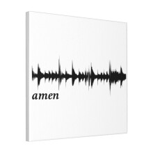Canvas Print Only Amen Break Waveform Wall Art Poster Room Decor 18x18 inch No Frame