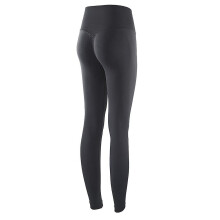 (Black, L) Women's Seamless Leggings Tummy Control Peach Butt Lift High Waist Yoga Fitness Pilates Tights Sports Activewear Stretchy