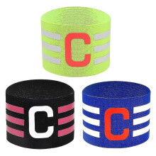 3pcs Football Captains Armbands, Adjustable Football Band Soccer Captain's Armband For Adult And Youth, Captain Band -y -t