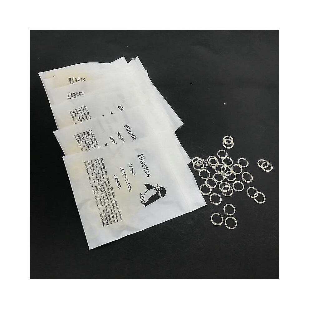 (Penguin-10Packs) 10packs/1000pcs Dental Elastic Rubber Bands 3.5oz Orthodontic Braces Bands -bp