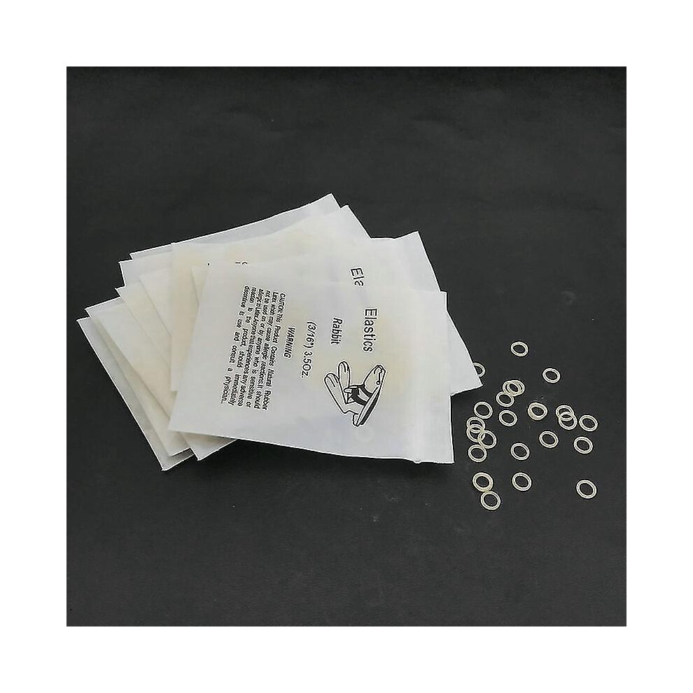 (Rabbit-10Packs) 10packs/1000pcs Dental Elastic Rubber Bands 3.5oz Orthodontic Braces Bands -bp
