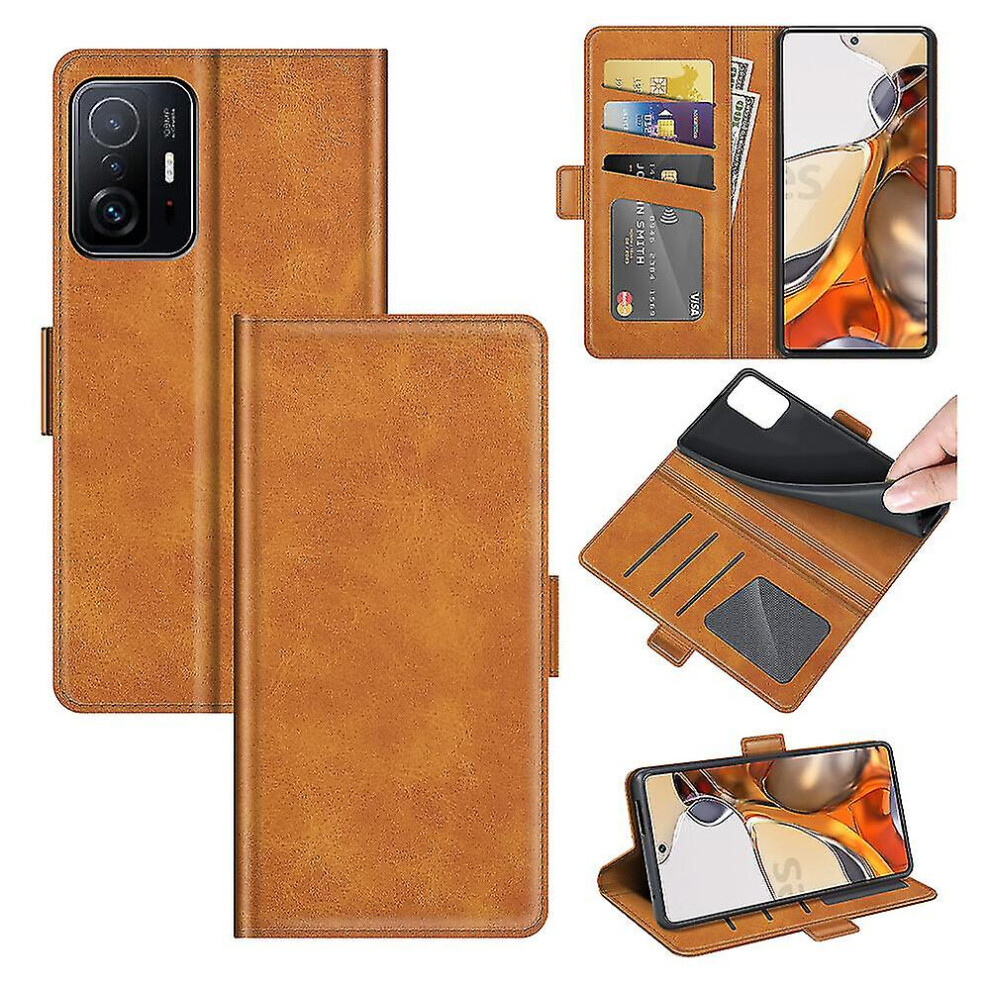 (Yellow) Case For Xiaomi Mi 11T / 11T Pro Wallet Magnetic Leather Cover Compatible With Xiaomi Mi 11T / 11T Pro Yellow 9152336605556
