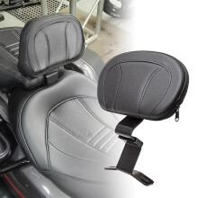 Motorcycle Black Front Driver Rider Backrest Mounting Kit For Harley Touring Cvo Street Glide Road King Special Classic 09-23