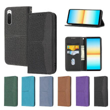 (Black) Case For Sony Xperia 10 V Flip Folio Book Hand Wallet PU Leather Cover Credit Card Holder