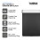 Tower Tower T938020BLTower T938020BLK Compact Sensor Bin, Large 60L, Hands Free Opening, Automatic Close, Retaining Ring, BlackK - 60L Compact Sensor Bin 2