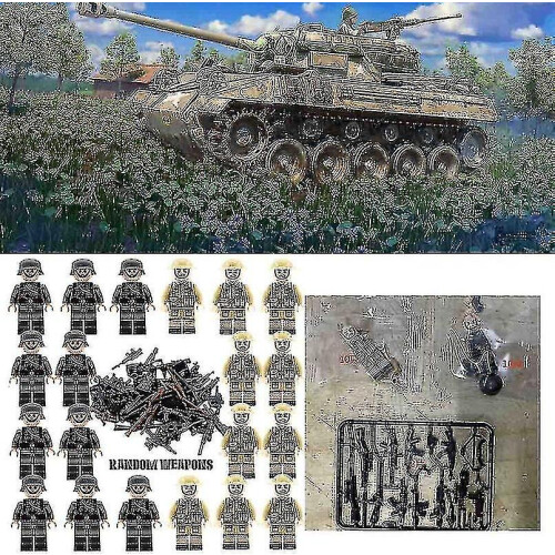 20pcs Soldiers   Weapons Mini Figures Ww2 Military Setarmy Weapons 2