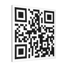 OBFG-RedBlok-Cavn18x18_#7IQGK42Zd8GPBiCEEA - 18x18 Inch Canvas Print Only (No Frame) Funny QR Code to PornHub Wall Art