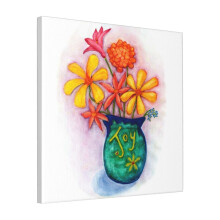 Canvas Print Only Joyful Bloom Wall Art Poster Room Decor 18x18 inch No Frame