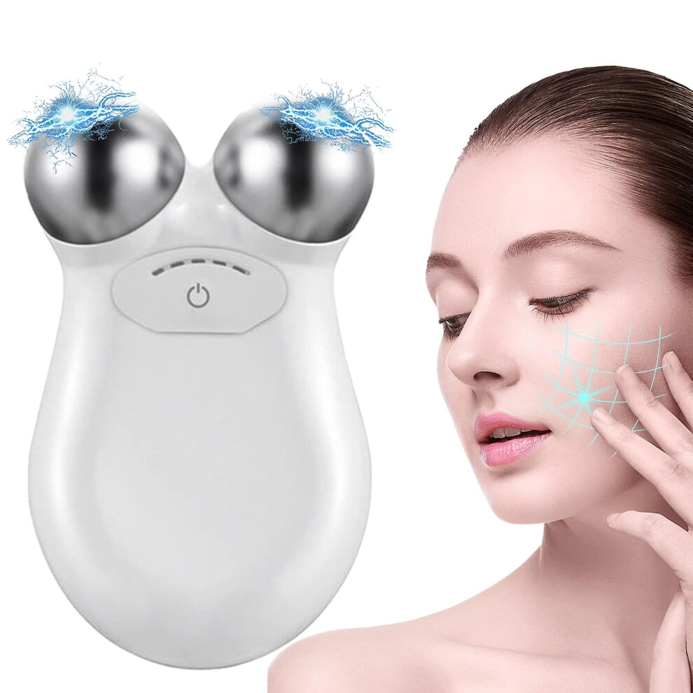 Microcurrent Face Device Roller,rechargeable Li-ion Cell,lift The Face And Tighten The Skin Usb Mini Microcurrent Face Lift Skin