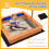 Outsunny Outsunny Kids Wooden Sandbox Sand Pit Height Adjustable with Canopy Basins 3