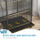 PawHut PawHut Bird Cage with Rolling Stand for Small Birds - Grey 4