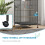 PawHut PawHut Bird Cage with Rolling Stand for Small Birds - Grey 5