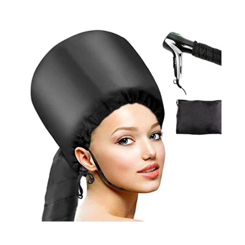Bonnet Hood Hair Dryer Attachment - Adjustable Extra Large Bonnet Hair Dryer For Hand Held Hair Dryer With Stretchable Grip And Extended Hose Length (