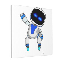 Canvas Print Only Astrobot Wall Art Poster Room Decor 18x18 inch No Frame