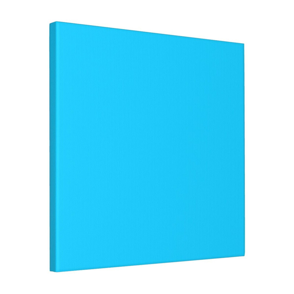 Canvas Print Only Process Blue Solid Color Decor Wall Art Poster Room Decor 18x18 inch No Frame-image-OPC-PDPHPVB-NEW