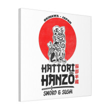 Canvas Print Only Hattori Hanzo Wall Art Poster Room Decor 18x18 inch No Frame