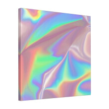 Canvas Print Only Holographic Pattern Wall Art Poster Room Decor 18x18 inch No Frame