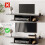 Homcom HOMCOM Wall Mounted TV  Stand Entertainment Unit with Storage Shelf, Black 4