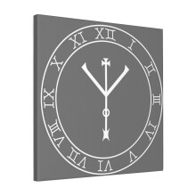 Canvas Print Only Protection Wheel (in White) Wall Art Poster Room Decor 18x18 inch No Frame