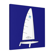 Canvas Print Only MC Scow Sailboat Wall Art Poster Room Decor 18x18 inch No Frame