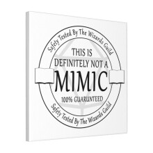 Canvas Print Only Safety Tested For Mimics By The Wizard's Guild Wall Art Poster Room Decor 18x18 inch No Frame
