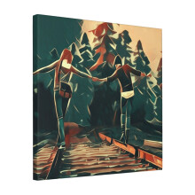 Canvas Print Only Life Is Strange - Max Chloe Wall Art Poster Room Decor 18x18 inch No Frame