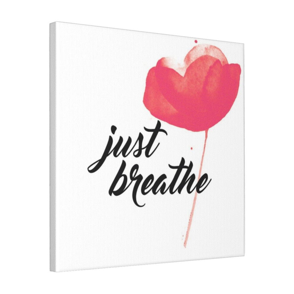 Canvas Print Only JUST BREATHE Wall Art Poster Room Decor 18x18 inch No Frame-image-OPC-PDPHRDM-NEW