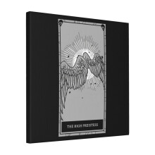 Canvas Print Only Phasmophobia The High Preistess Tarot Card Wall Art Poster Room Decor 18x18 inch No Frame