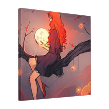 Canvas Print Only Like The Stars Wall Art Poster Room Decor 18x18 inch No Frame