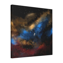 Canvas Print Only Star Trek - Boldy Going Digital Painting - StarTrek Wall Art Poster Room Decor 18x18 inch No Frame