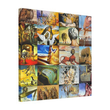 Canvas Print Only Salvador Dali Wall Art Poster Room Decor 18x18 inch No Frame