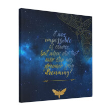 Canvas Print Only Strange The Dreamer Laini Taylor Wall Art Poster Room Decor 18x18 inch No Frame