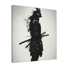 Canvas Print Only Armored Samurai Wall Art Poster Room Decor 18x18 inch No Frame