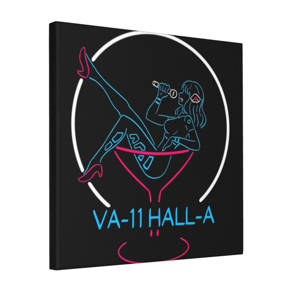 Canvas Print Only VA-11 Hall-A Neon Sign Wall Art Poster Room Decor 18x18 inch No Frame-image-OPC-PDPHVSJ-NEW