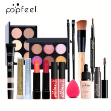 (KIT009) Professional Makeup Set for Women - Includes Eyeshadow Palette, Makeup Tools