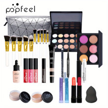 (KIT007) Professional Makeup Set for Women - Includes Eyeshadow Palette, Makeup Tools