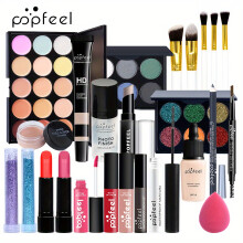 (KIT003C) Professional Makeup Set for Women - Includes Eyeshadow Palette, Makeup Tools
