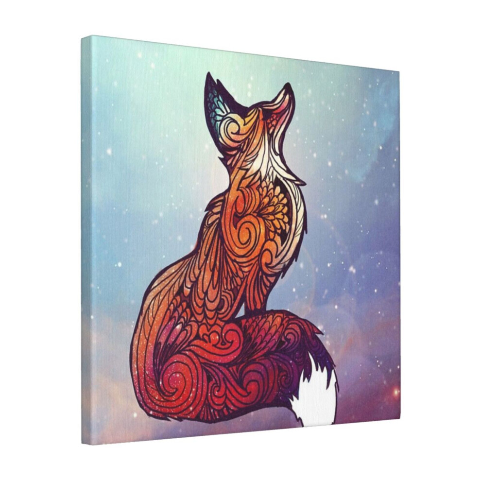 Canvas Print Only Space Fox Wall Art Poster Room Decor 18x18 inch No Frame-image-OPC-PDPHXCB-NEW