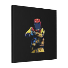 Canvas Print Only Rust Hazmat Suit Wall Art Poster Room Decor 18x18 inch No Frame