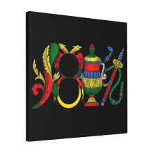 Canvas Print Only Italian Aces Briscola Scopa Card Wall Art Poster Room Decor 18x18 inch No Frame